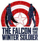 Girl's Marvel The Falcon and the Winter Soldier Silhouette Logo T-Shirt