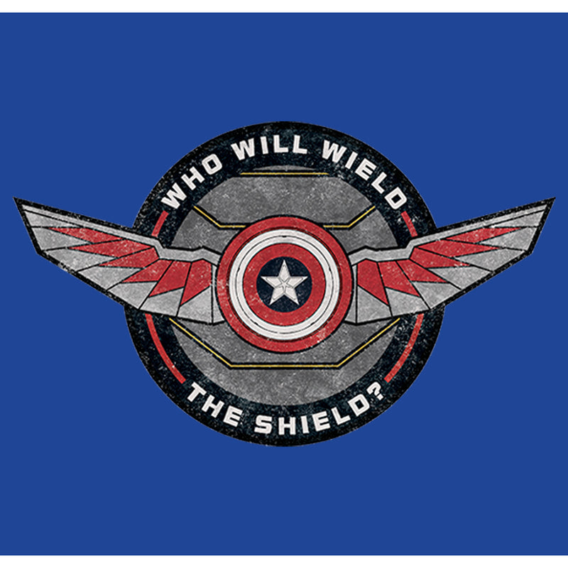 Junior's Marvel The Falcon and the Winter Soldier Wield Logo T-Shirt