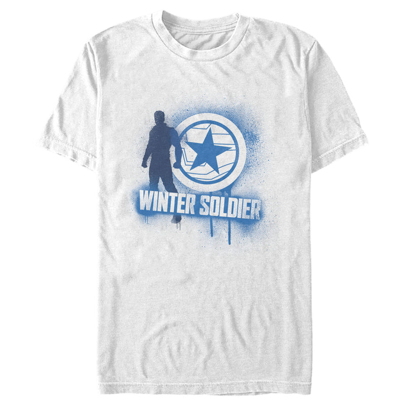 Men's Marvel The Falcon and the Winter Soldier Bucky Spray Paint T-Shirt