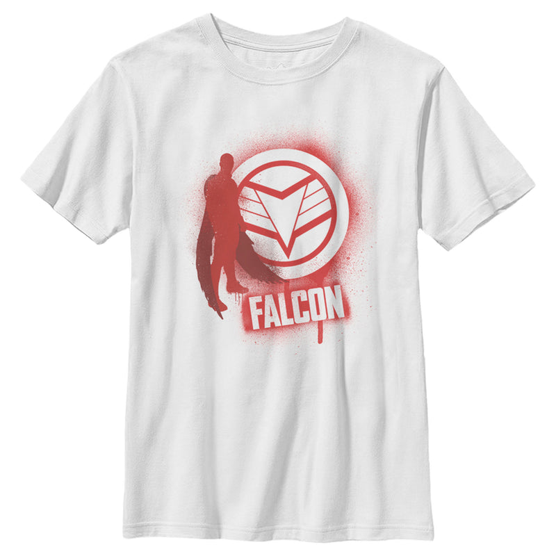 Boy's Marvel The Falcon and the Winter Soldier Falcon Spray Paint T-Shirt