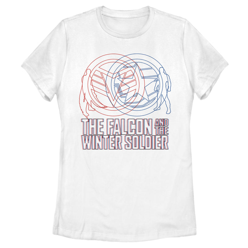 Women's Marvel The Falcon and the Winter Soldier 3D Logo T-Shirt