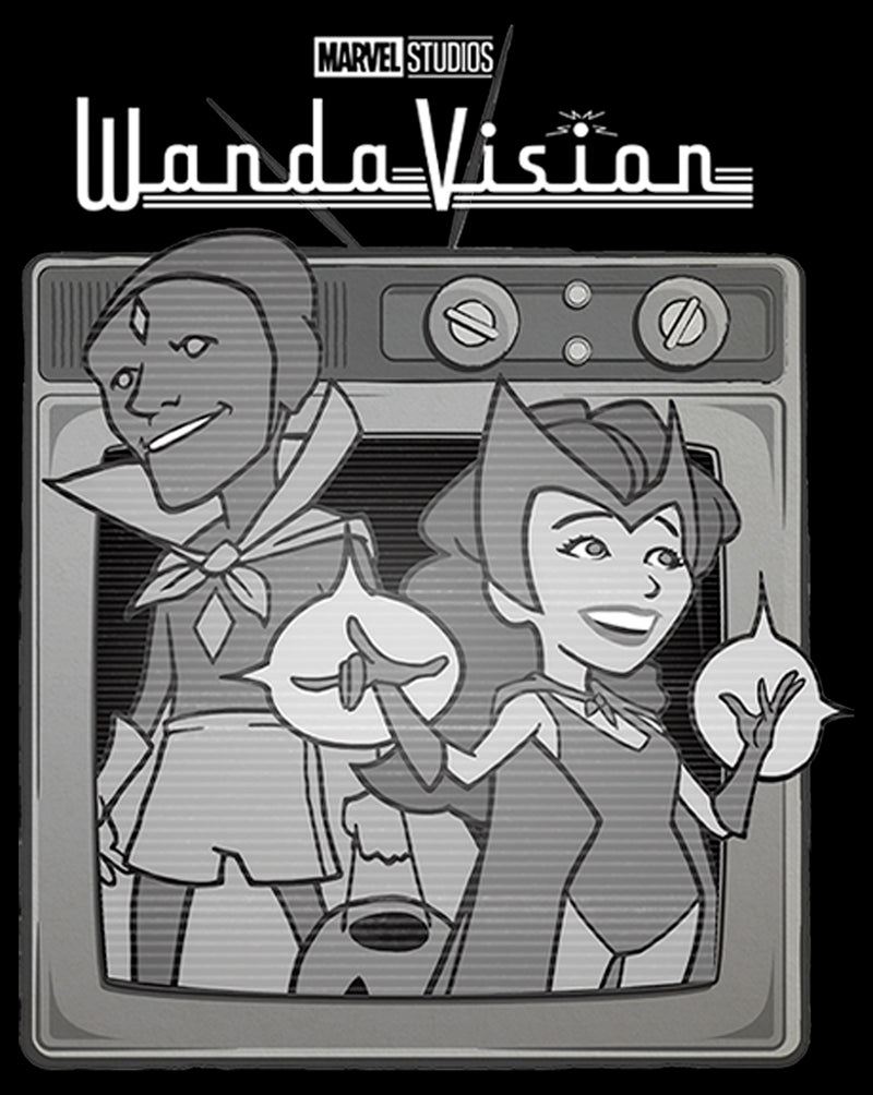 Junior's Marvel WandaVision Vintage TV T-Shirt