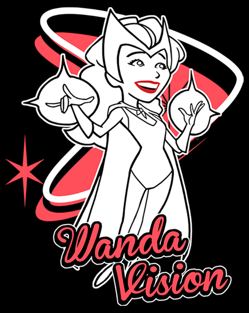 Men's Marvel WandaVision Wanda Cartoon T-Shirt