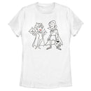 Women's Marvel WandaVision Outline Sketch T-Shirt