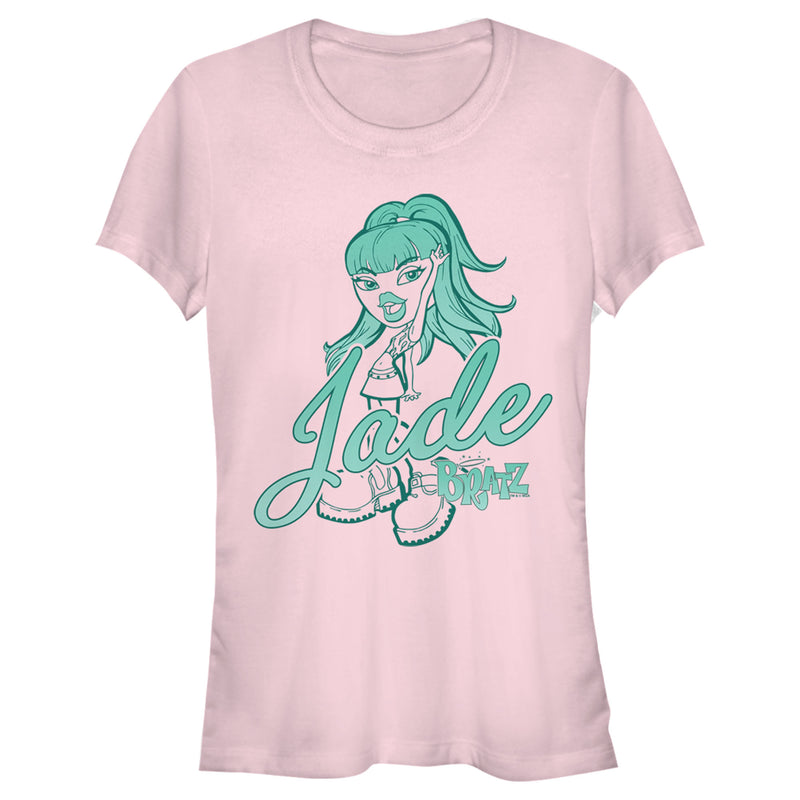 Junior's Bratz Jade Neon Print T-Shirt