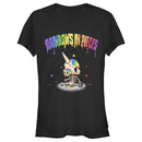 Junior's R.I.P. Rainbows in Pieces Jim Bones Logo Splatter T-Shirt