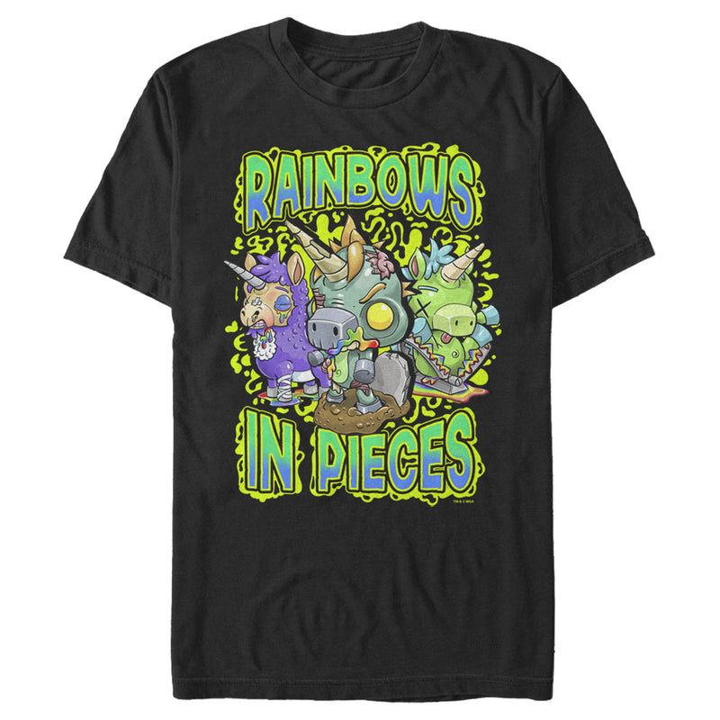 Men's R.I.P. Rainbows in Pieces Unicorn Logo Swirl T-Shirt