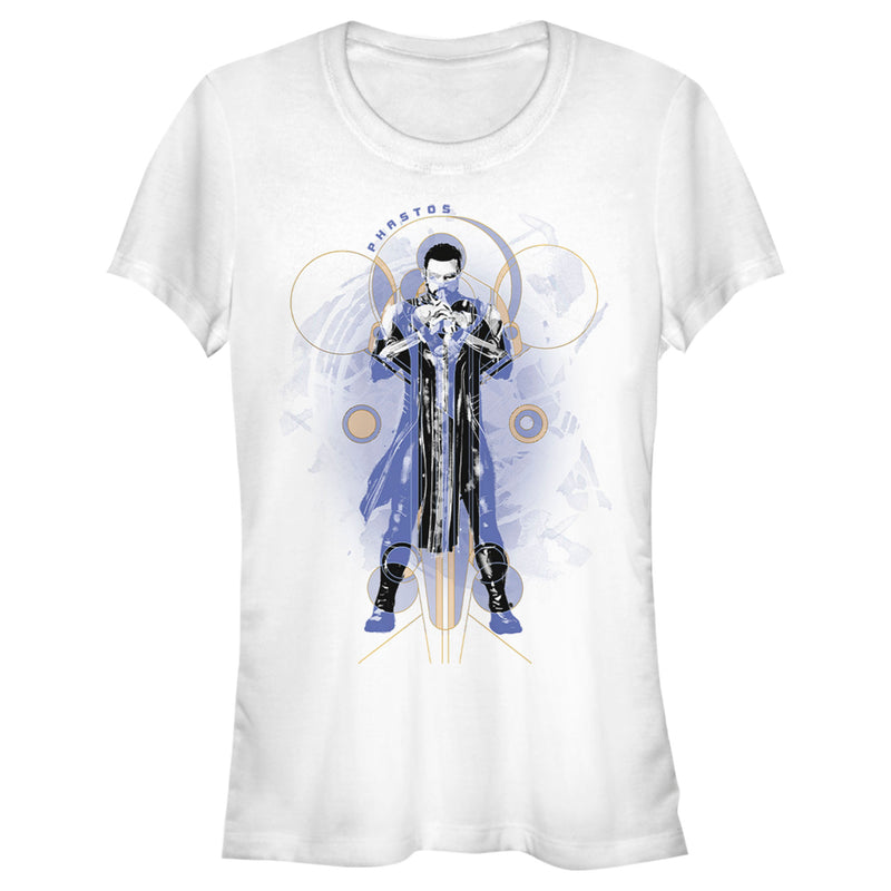 Junior's Marvel Eternals Phastos Circles T-Shirt