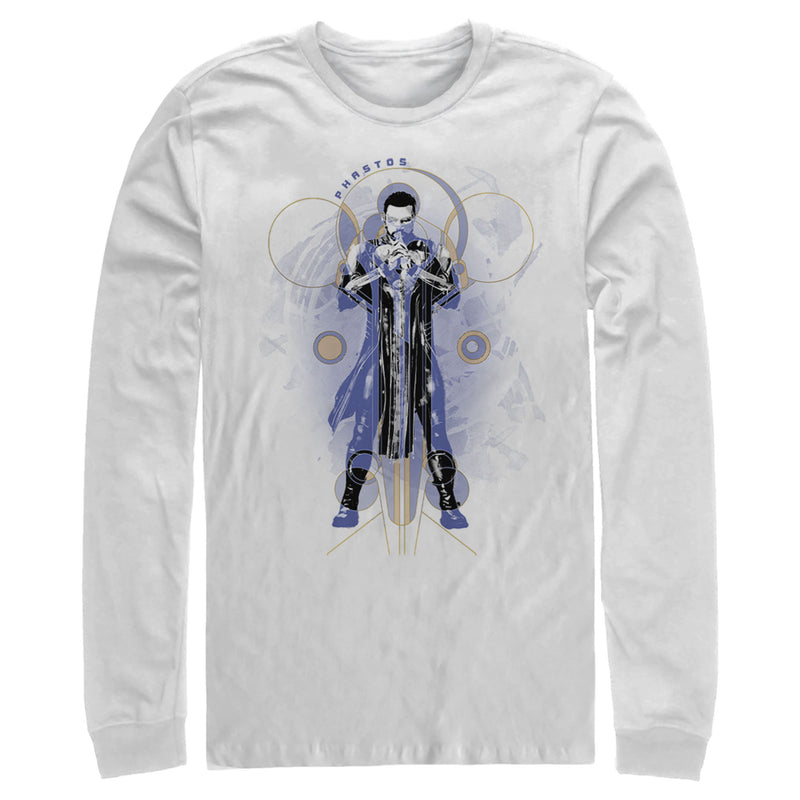 Men's Marvel Eternals Phastos Circles Long Sleeve Shirt