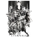 Girl's Marvel Eternals Greyscale Poster T-Shirt