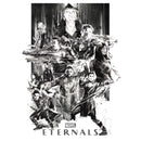 Boy's Marvel Eternals Greyscale Poster T-Shirt