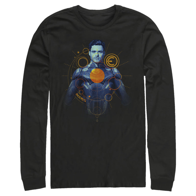 Men's Marvel Eternals Ikaris Circles Long Sleeve Shirt