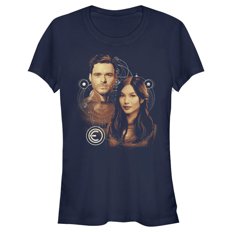 Junior's Marvel Eternals Sersi and Ikaris T-Shirt