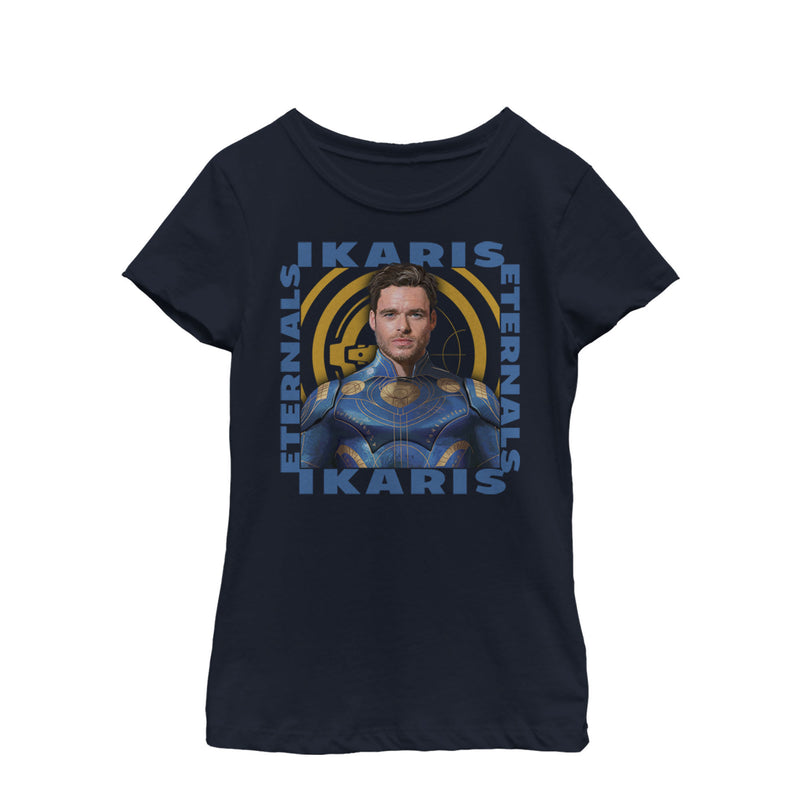 Girl's Marvel Eternals Ikaris Hero Box T-Shirt