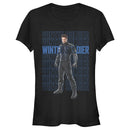 Junior's Marvel The Falcon and the Winter Soldier Bucky Repeating T-Shirt