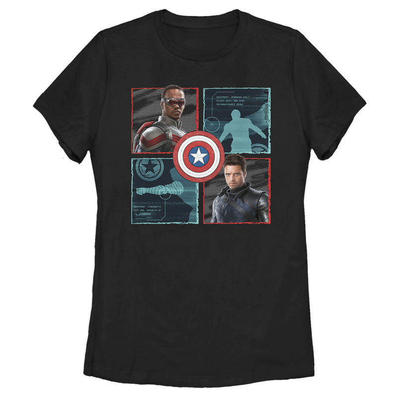 Women's Marvel The Falcon and the Winter Soldier Portraits T-Shirt