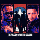 Girl's Marvel The Falcon and the Winter Soldier Group T-Shirt