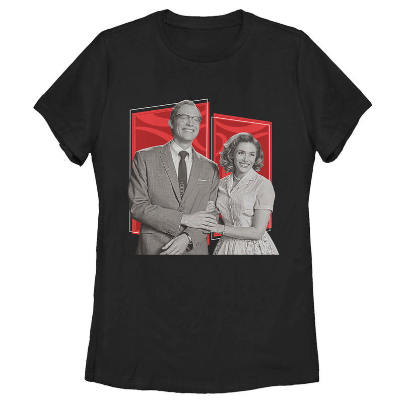 Women's Marvel WandaVision Sitcom Couple T-Shirt