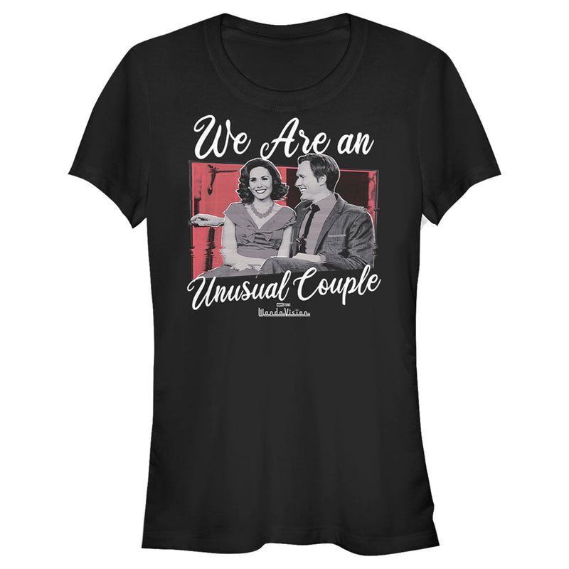 Junior's Marvel WandaVision We are an Unusual Couple T-Shirt