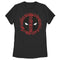 Women's Marvel Deadpool Cartoon Icon Logo T-Shirt