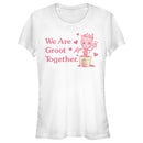Junior's Marvel Hearts We are Groot Together Love T-Shirt