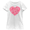 Girl's Marvel Universe Logo Heart Icons T-Shirt