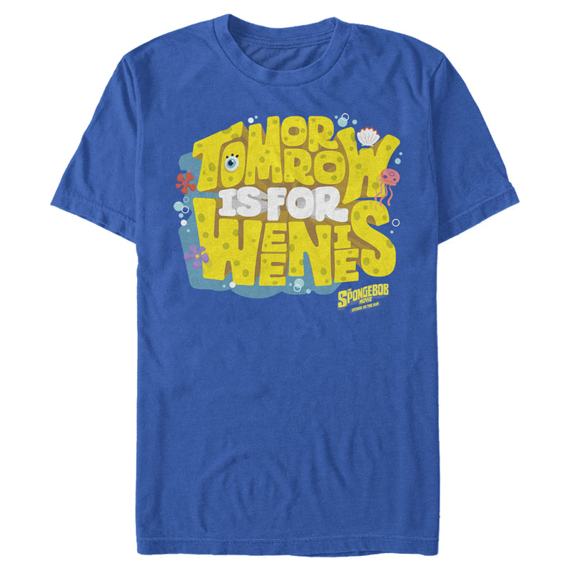 Men's SpongeBob SquarePants Sponge on the Run Tomorrow is for Weenies T-Shirt