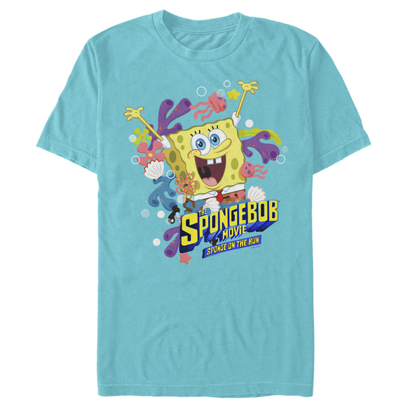 Men's SpongeBob SquarePants Sponge on the Run Ocean Celebration T-Shirt