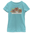 Girl's Nintendo Animal Crossing Nook Family Portrait T-Shirt