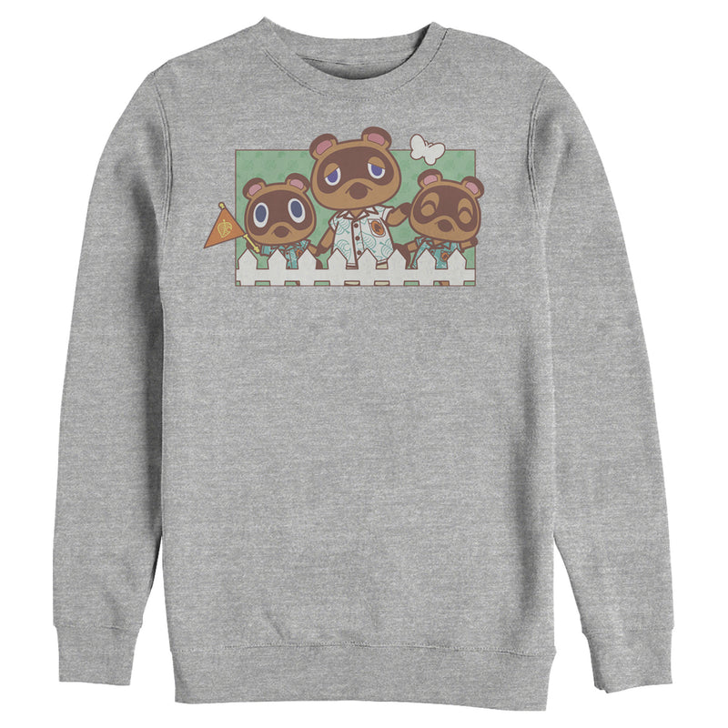 Men's Nintendo Animal Crossing Nook Family Portrait Sweatshirt