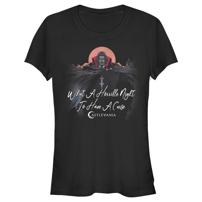 Junior's Castlevania Dracula Horrible Night for Curse T-Shirt
