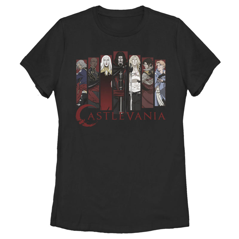 Women's Castlevania Full Character Panels T-Shirt