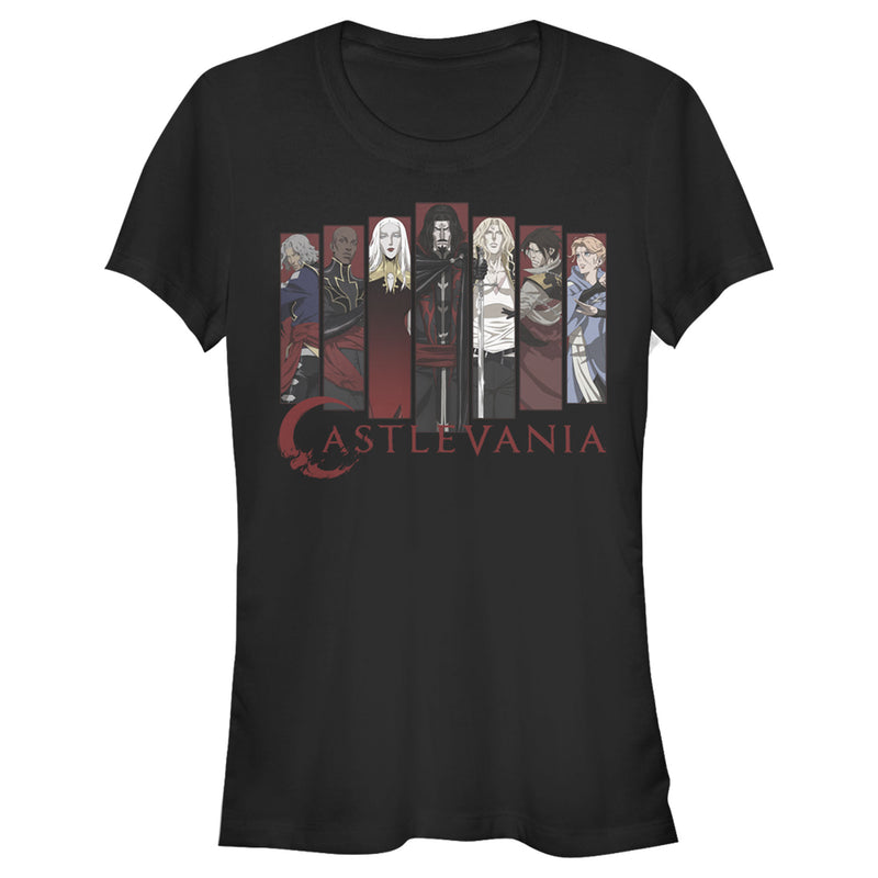 Junior's Castlevania Full Character Panels T-Shirt