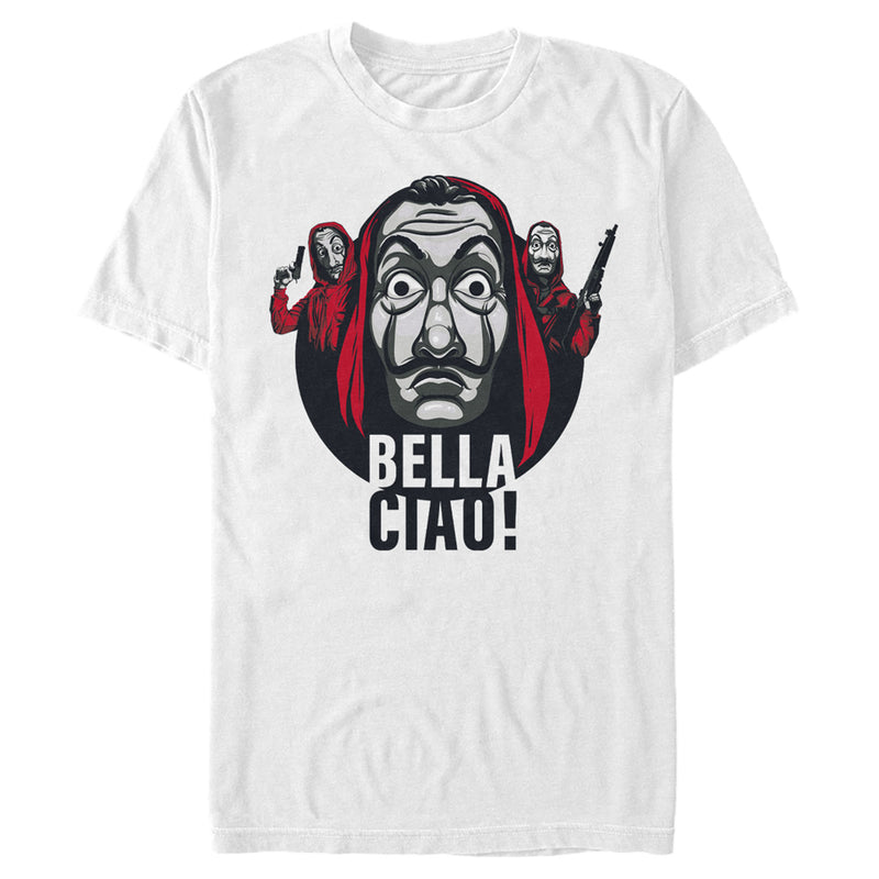 Men's Money Heist Bella Ciao Masked Robbers T-Shirt