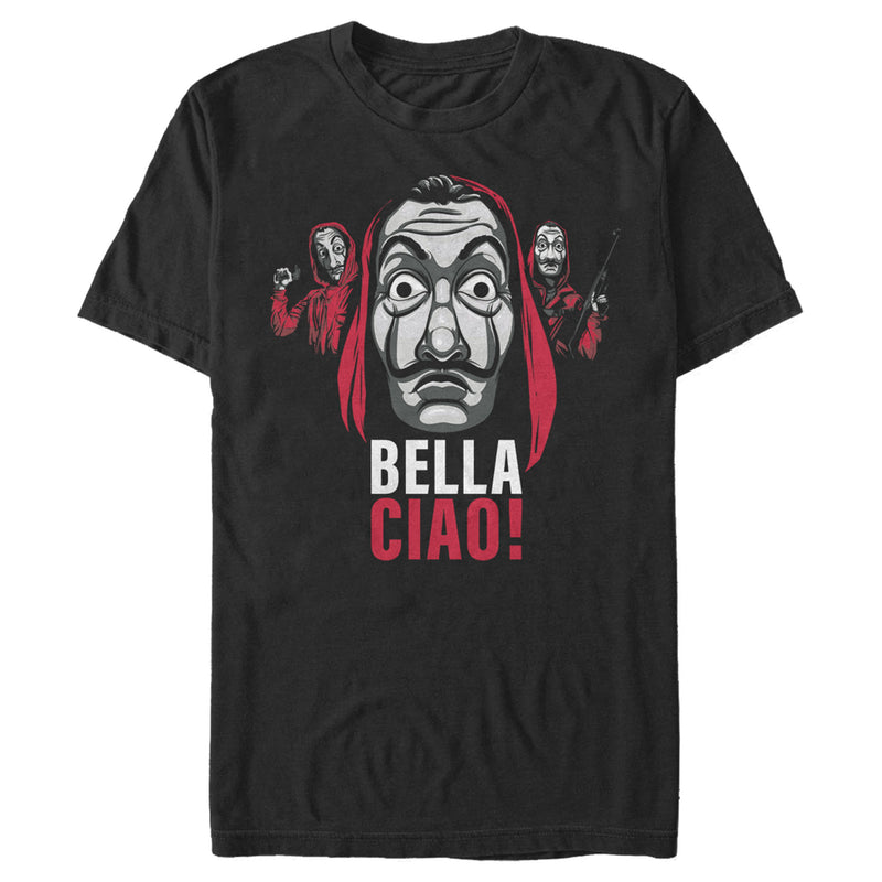 Men's Money Heist Bella Ciao Masked Criminals T-Shirt