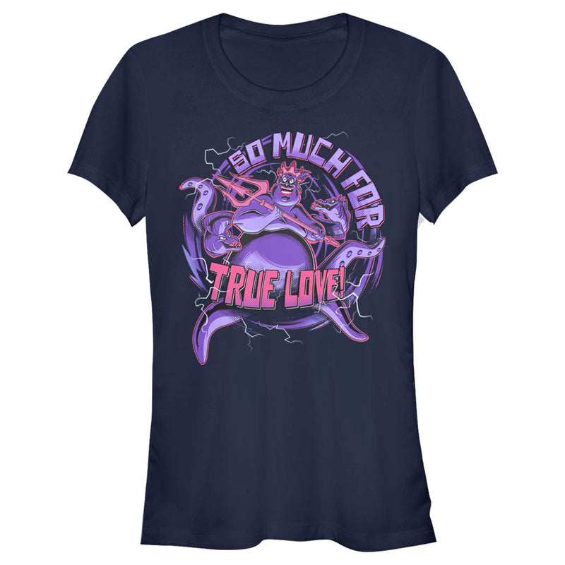 Junior's The Little Mermaid Ursula Trident So Much For True Love T-Shirt