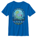Boy's Luca Best Summer Ever Stamp T-Shirt