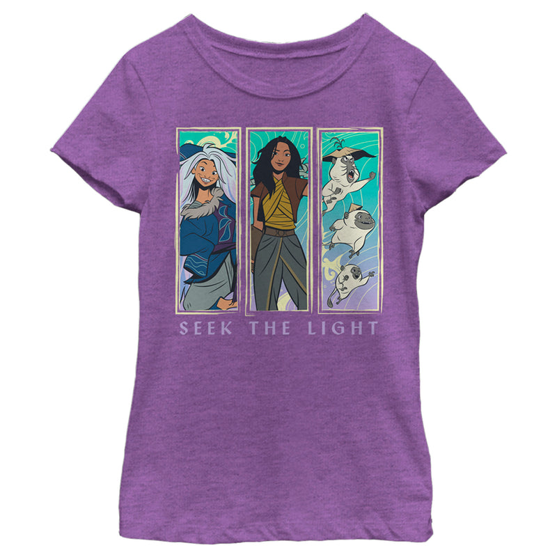 Girl's Raya and the Last Dragon Seek the Light T-Shirt