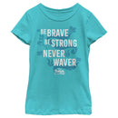 Girl's Raya and the Last Dragon Be Brave Be Strong Never Waver T-Shirt