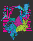 Men's Raya and the Last Dragon Colorful Characters in Action T-Shirt