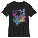 Boy's Raya and the Last Dragon Colorful Characters in Action T-Shirt