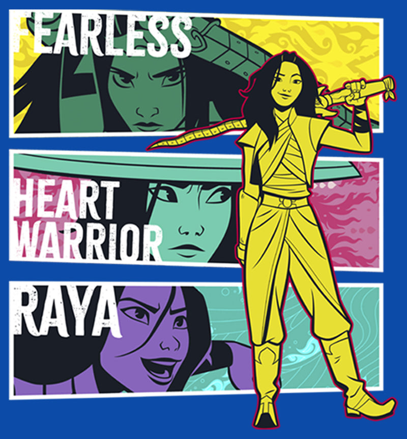 Boy's Raya and the Last Dragon Fearless Heart Warrior Raya T-Shirt