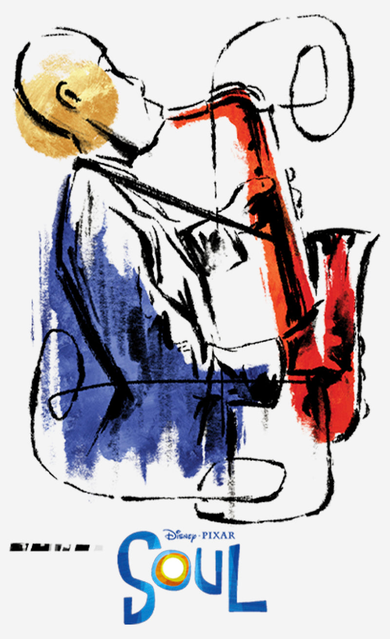 Women's Soul Watercolor Saxophonist T-Shirt