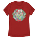 Women's Toy Story Christmas Wreath Characters T-Shirt