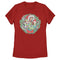 Women's Toy Story Christmas Wreath Characters T-Shirt