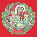 Men's Toy Story Christmas Wreath Characters T-Shirt