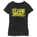 Girl's Star Wars: The Clone Wars Classic Logo T-Shirt