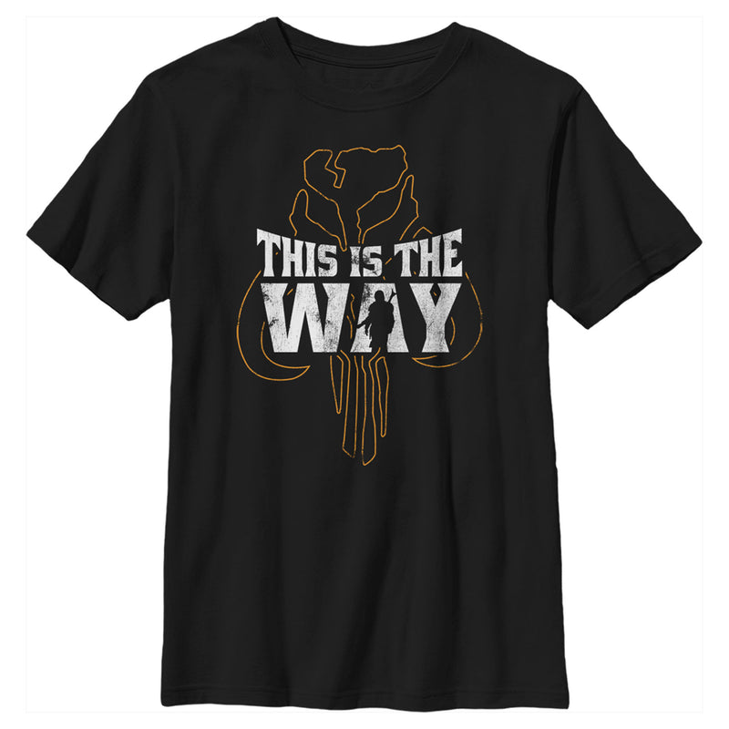 Boy's Star Wars: The Mandalorian The Way Silhouette T-Shirt