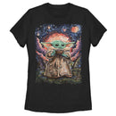 Women's Star Wars: The Mandalorian The Child Starry Night T-Shirt