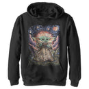 Boy's Star Wars: The Mandalorian The Child Starry Night Pull Over Hoodie